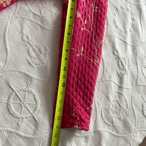 100% Silk reversible front zip jacket black and hot pink  matching scarf - Picture 9 of 11